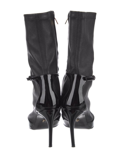 Ferragamo Leather Sock Boots