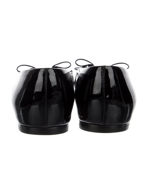 Ferragamo Vara Bow Accent Patent Leather Ballet Flats