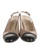 Ferragamo Leather Slingback Pumps