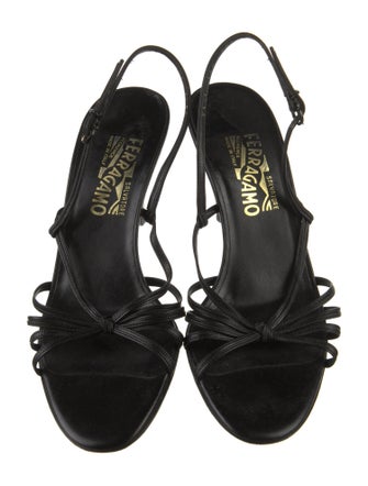 Ferragamo Leather Slingback Sandals