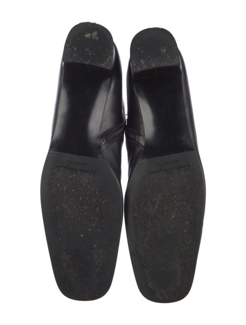 Ferragamo Gancini Logo Leather Boots