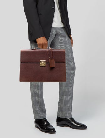 Salvatore Ferragamo Leather Briefcase