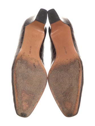 Ferragamo Crocodile Pumps