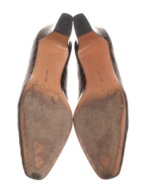 Ferragamo Crocodile Pumps