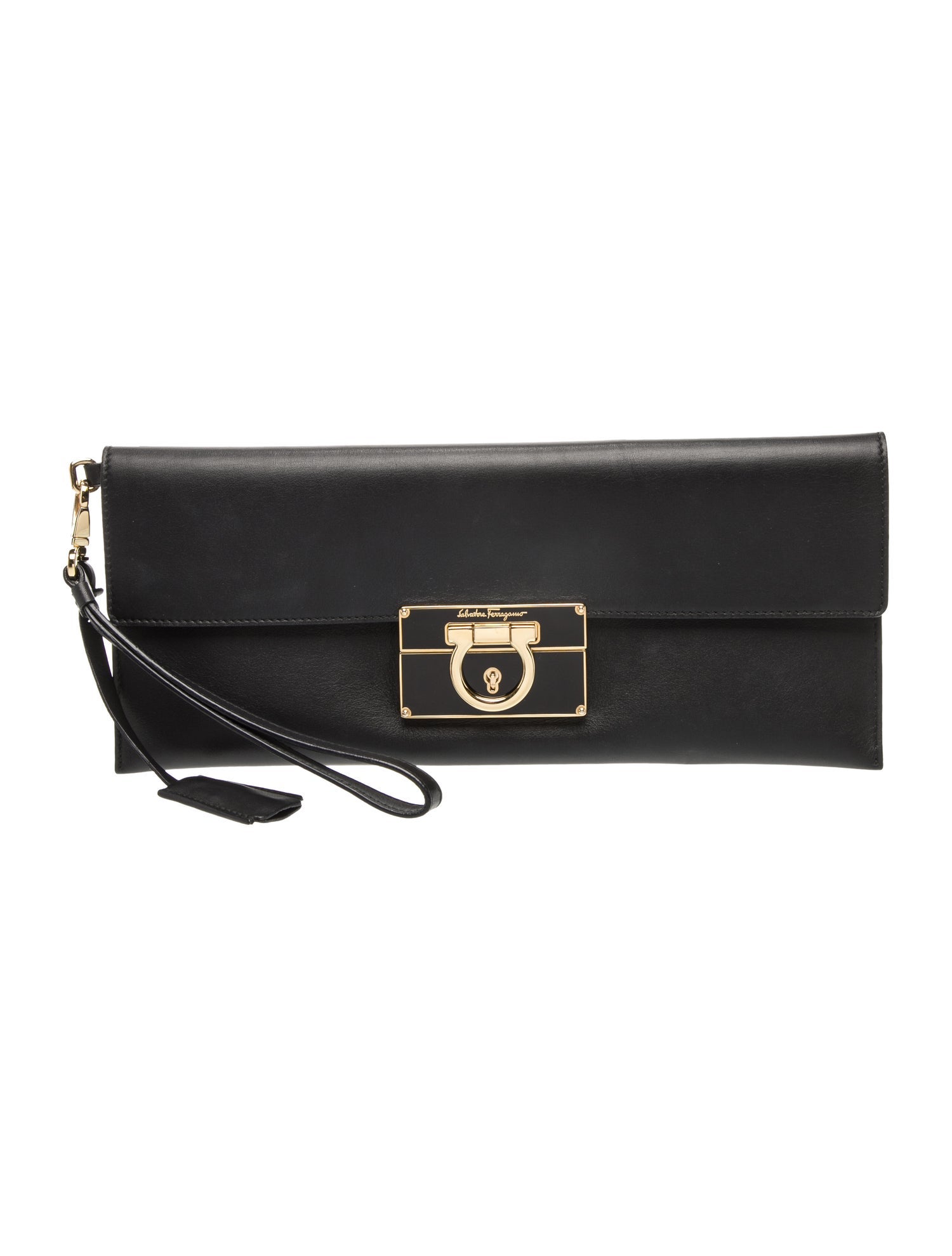 Ferragamo Leather Clutch
