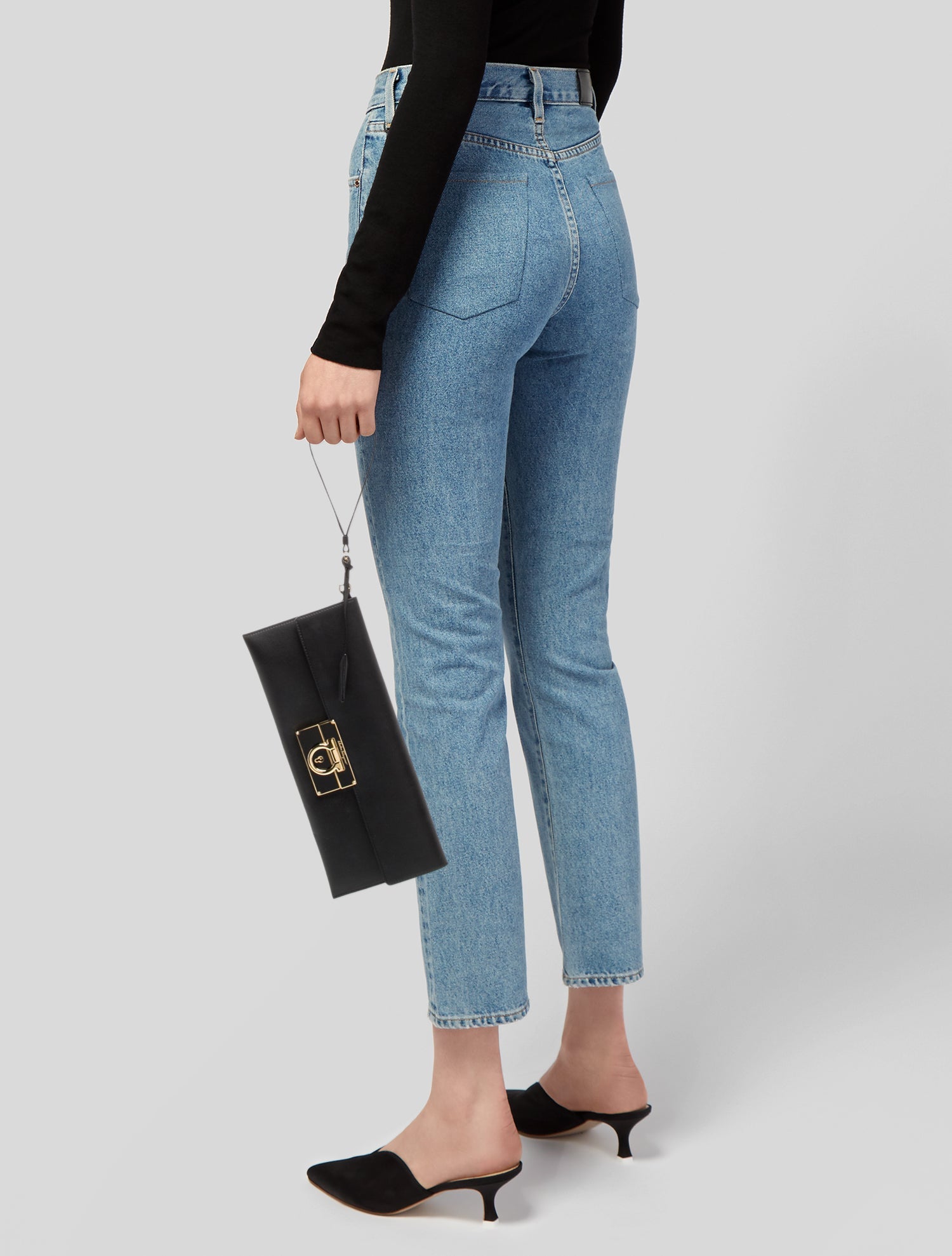 Ferragamo Leather Clutch