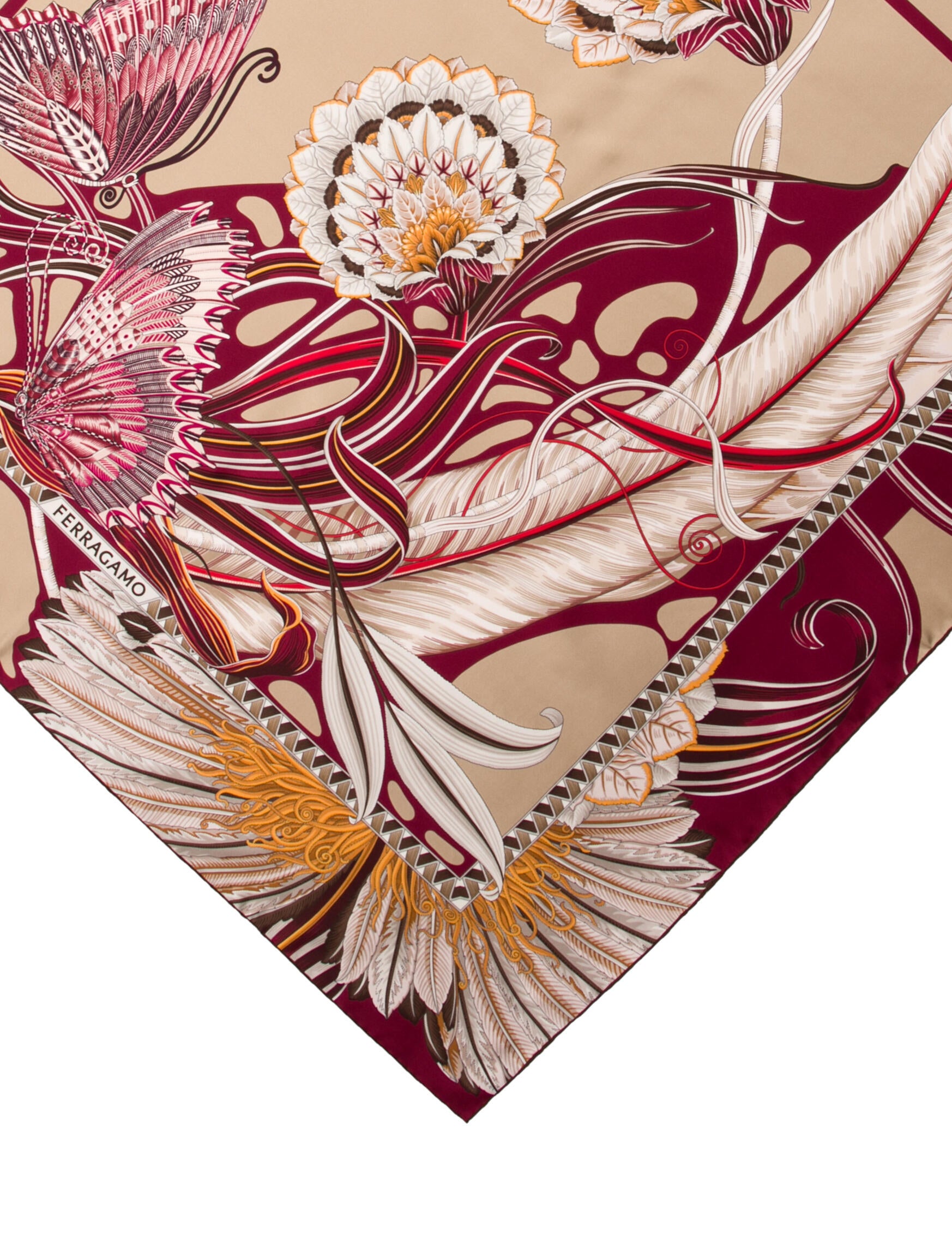 Ferragamo Silk Printed Scarf