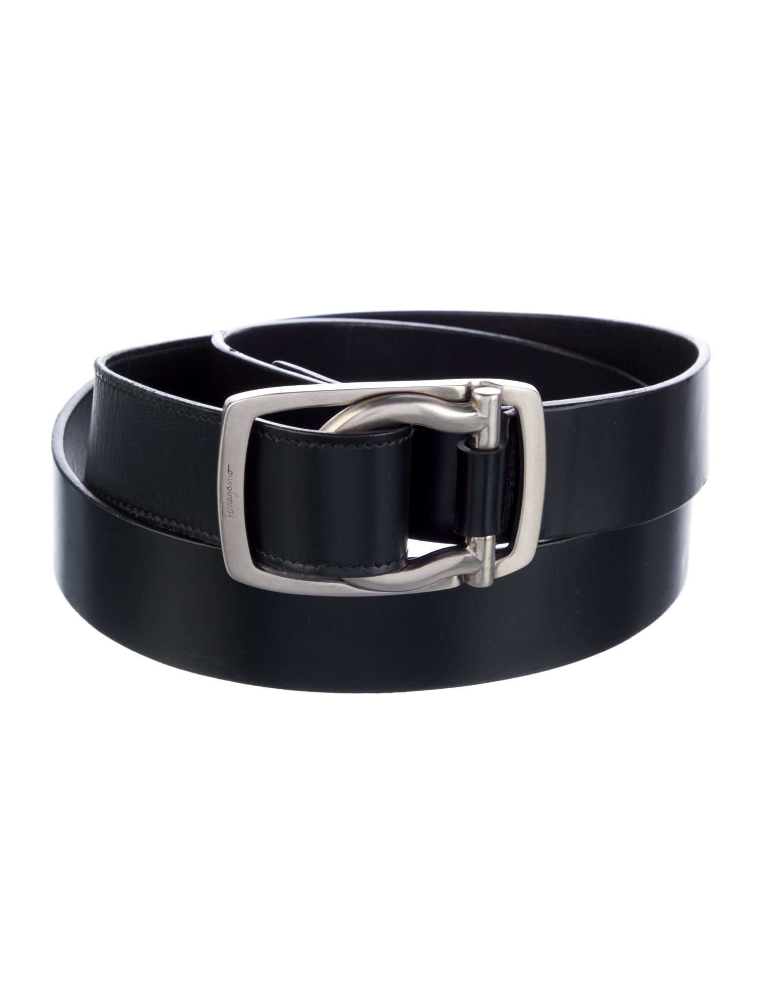 Salvatore Ferragamo Gancini Logo Wide Belt