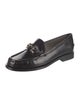 Ferragamo Gancini Logo Patent Leather Loafers