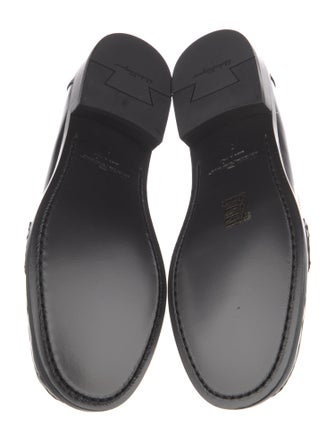 Ferragamo Gancini Logo Patent Leather Loafers