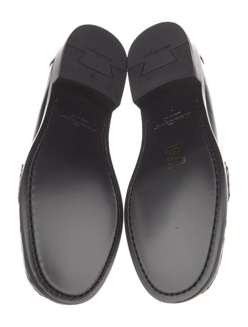 Ferragamo Gancini Logo Patent Leather Loafers
