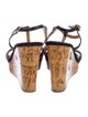 Ferragamo Leather T-Strap Sandals