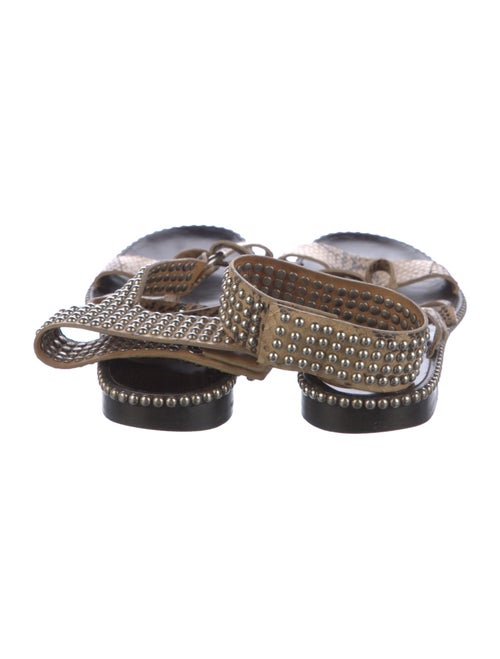 Ferragamo Snakeskin Animal Print Slingback Flats