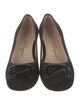 Ferragamo Suede Bow Accents Pumps