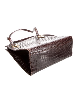Ferragamo Alligator Shoulder Bag