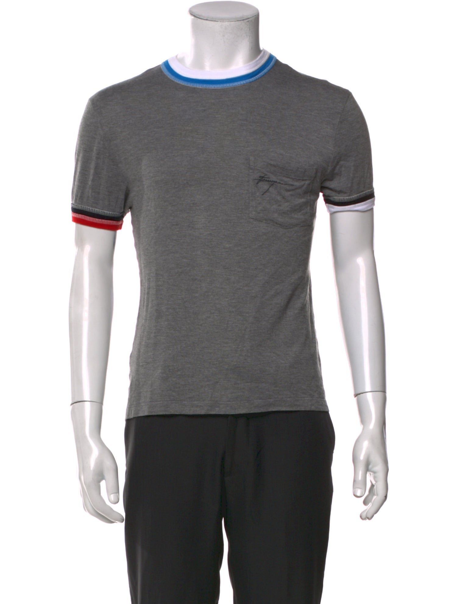 Ferragamo Crew Neck Short Sleeve T-Shirt
