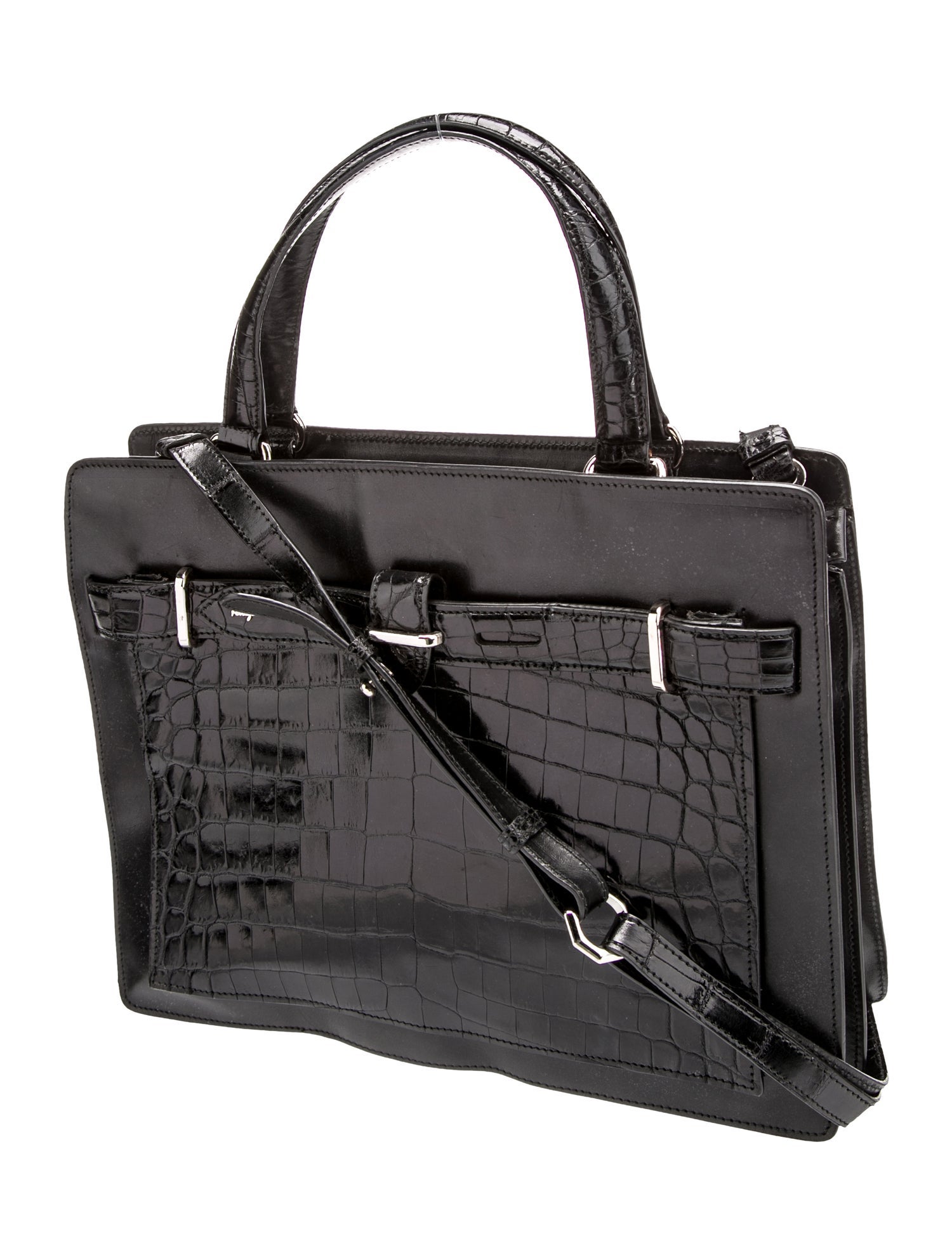 Ferragamo Leather Top Handle Bag