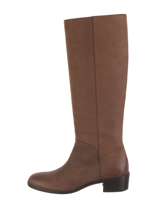 Ferragamo Leather Riding Boots