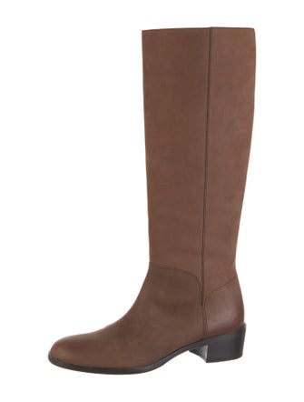 Ferragamo Leather Riding Boots
