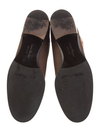 Ferragamo Leather Riding Boots