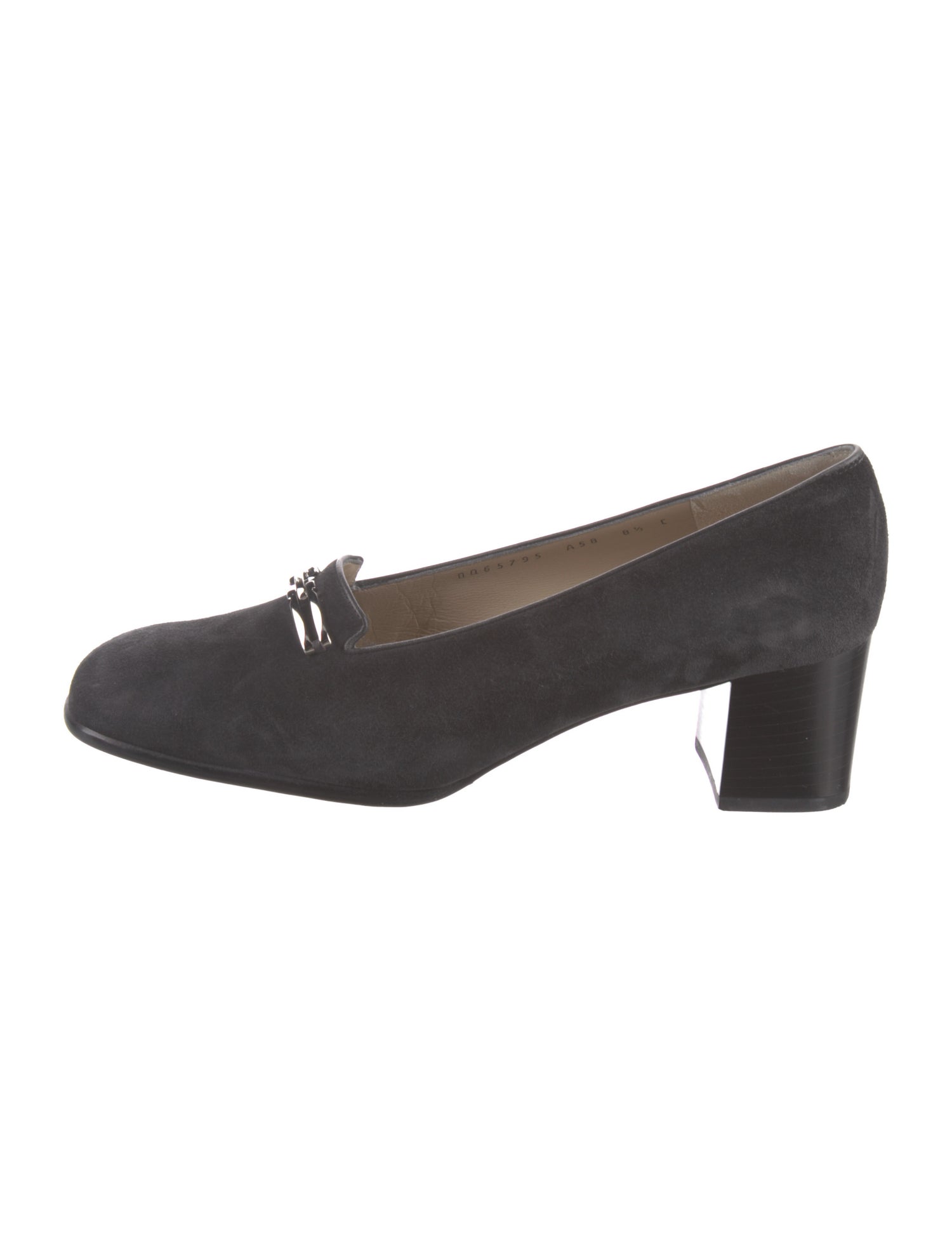Ferragamo Vara Bow Accent Suede Pumps