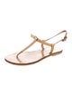 Ferragamo Leather T-Strap Sandals