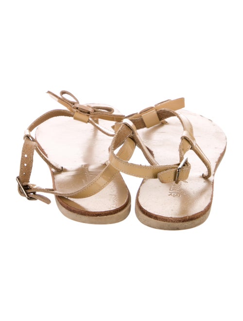 Ferragamo Leather T-Strap Sandals