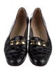 Ferragamo Gancini Logo Embossed Leather Loafers