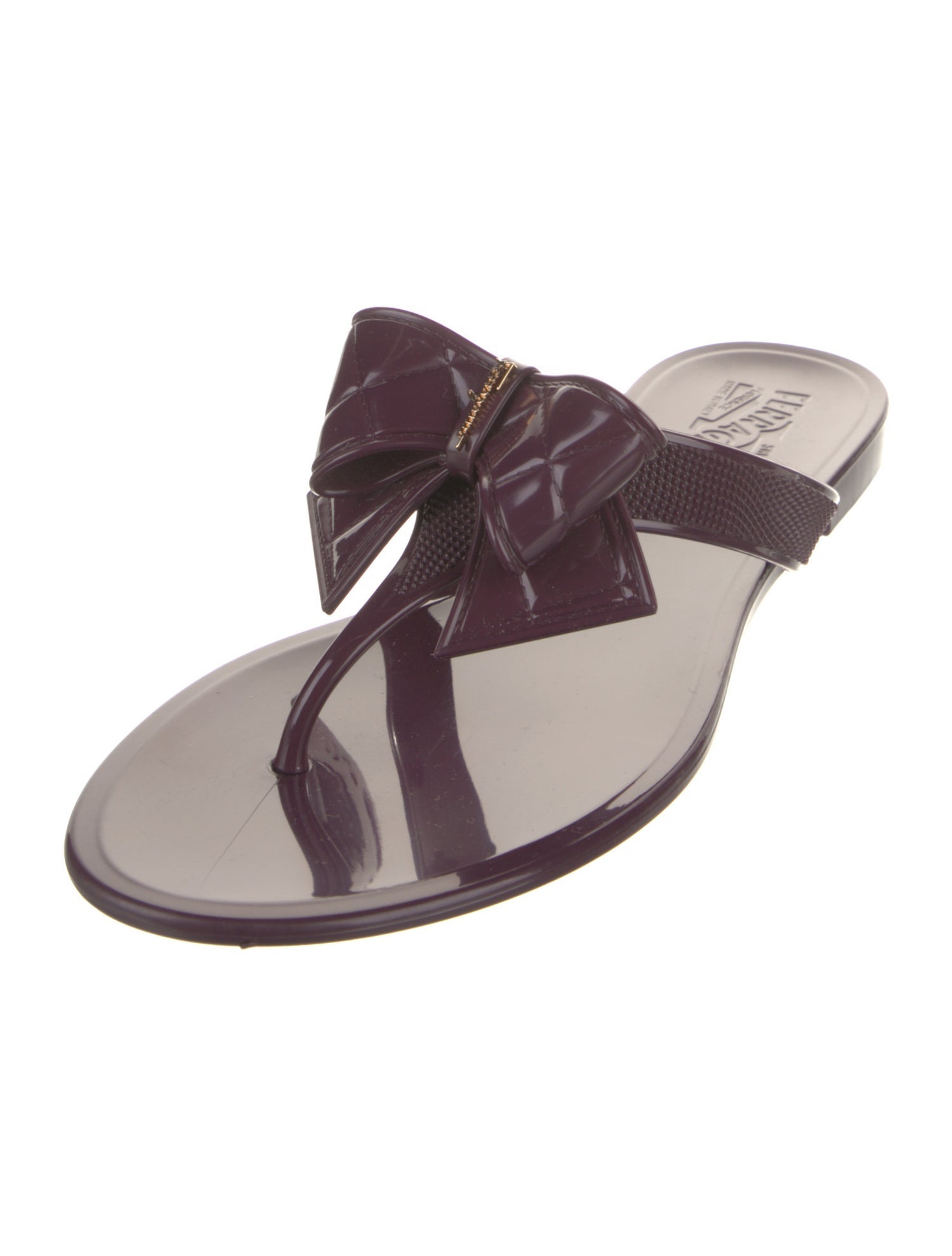 Ferragamo Rubber Patterned Slides