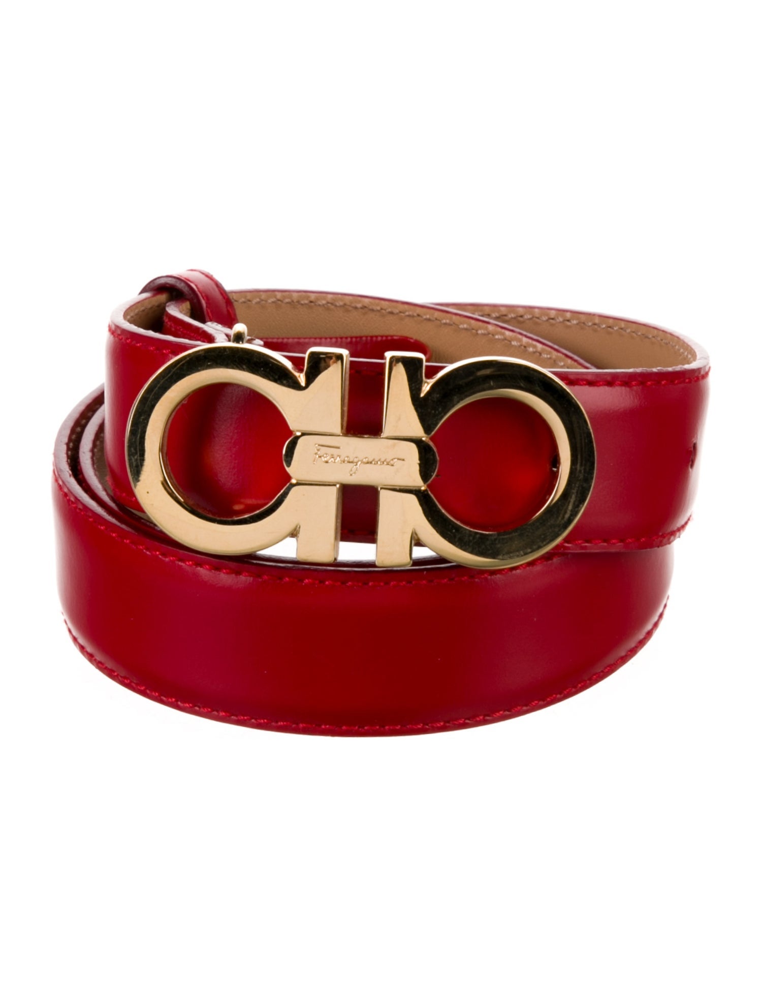 Ferragamo Skinny Leather Belt