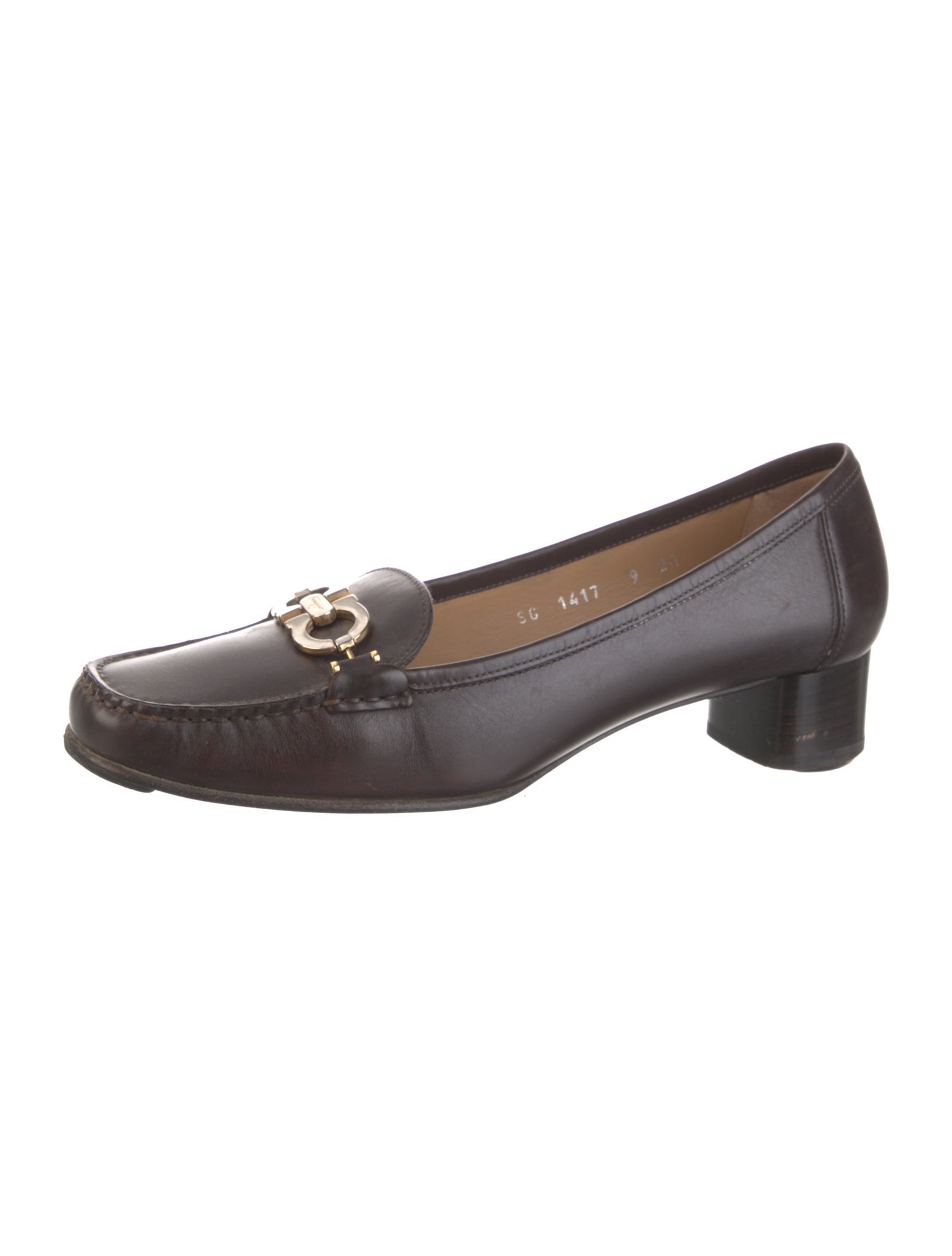 Ferragamo Leather Tassel Accents Loafers