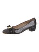 Ferragamo Patent Leather Animal Print Flats