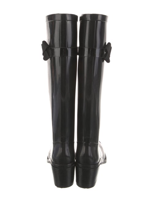 Ferragamo Vara Bow Accent Rubber Rain Boots