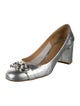 Ferragamo Gancini Logo Leather Pumps