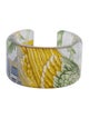 Ferragamo Resin & Fabric Cuff Bracelet