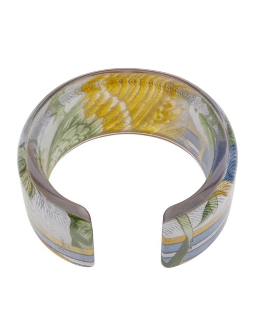 Ferragamo Resin & Fabric Cuff Bracelet