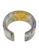 Ferragamo Resin & Fabric Cuff Bracelet