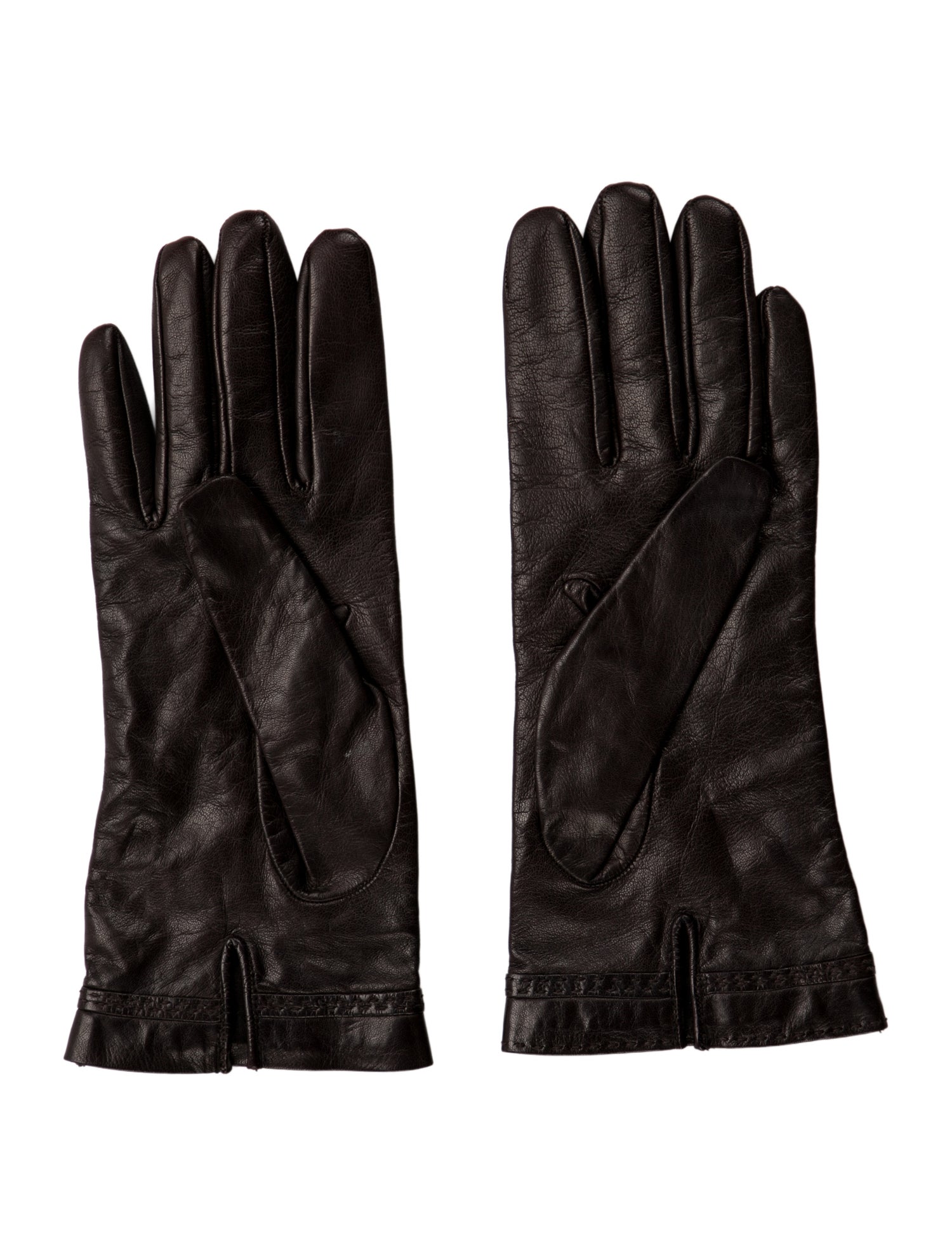 Ferragamo Leather Vintage Gloves