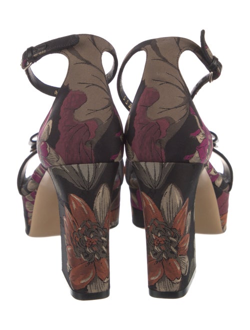 Ferragamo Printed Bow Accents Sandals