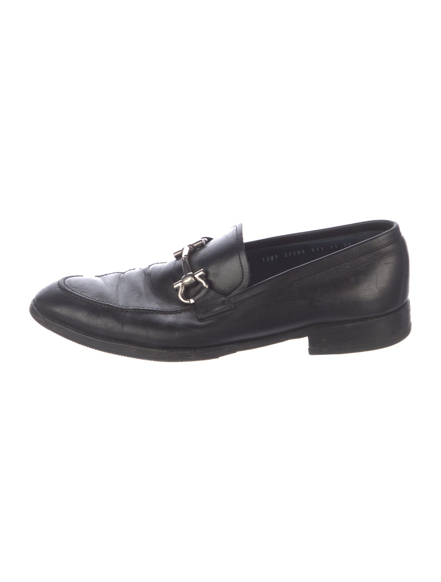 Ferragamo Leather Monk Straps