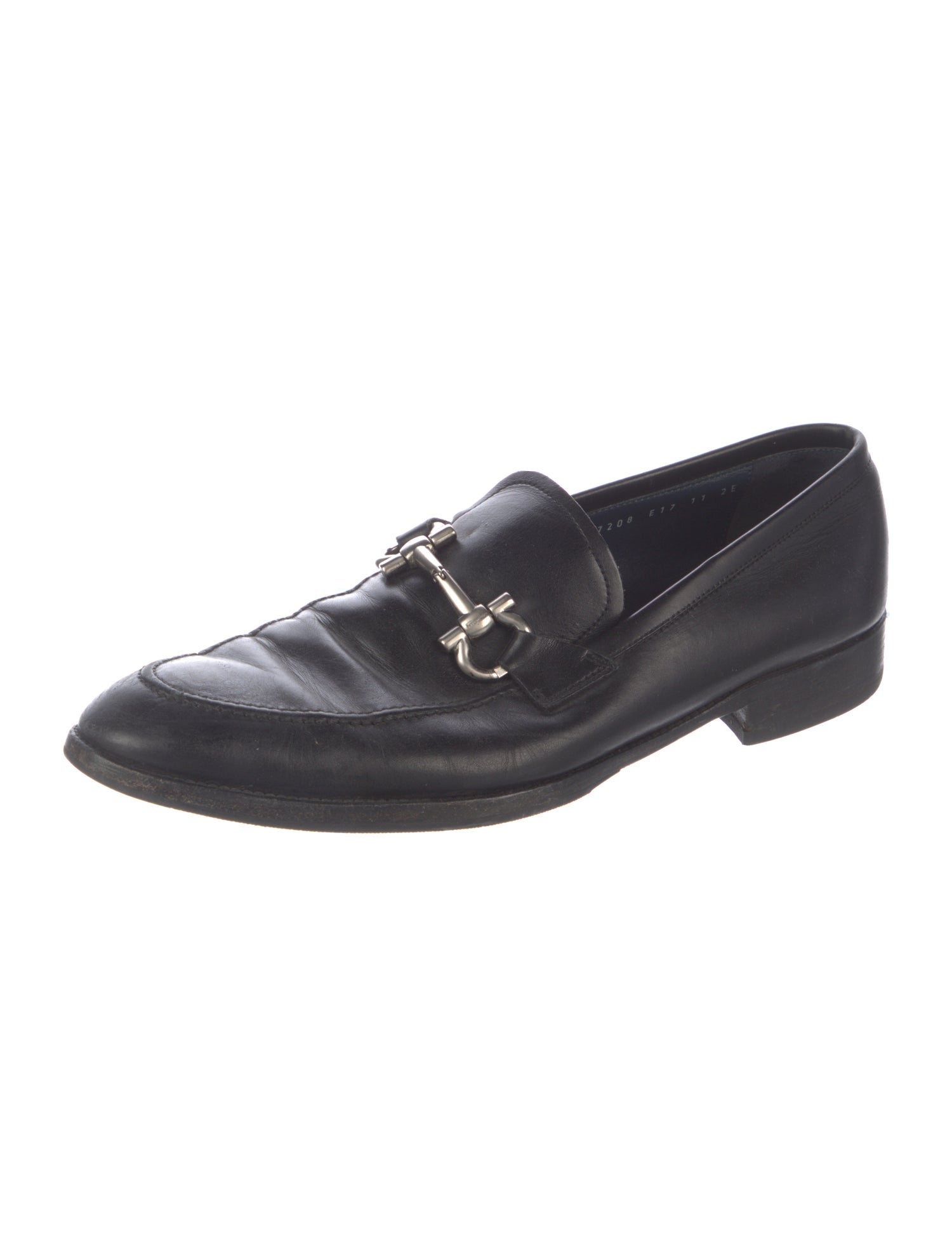 Ferragamo Leather Monk Straps
