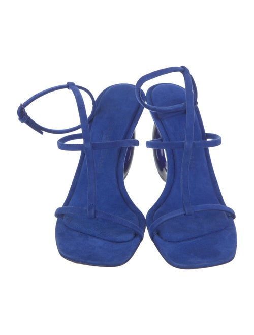 Ferragamo Suede T-Strap Sandals