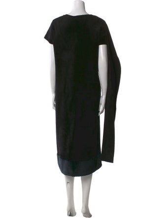 Ferragamo V-Neck Midi Length Dress