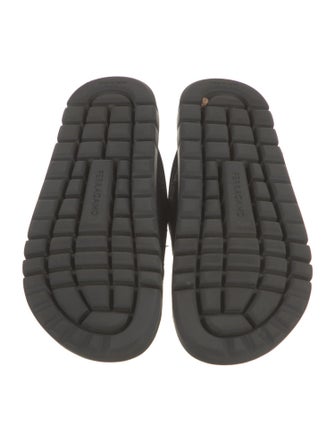 Ferragamo Leather Slides