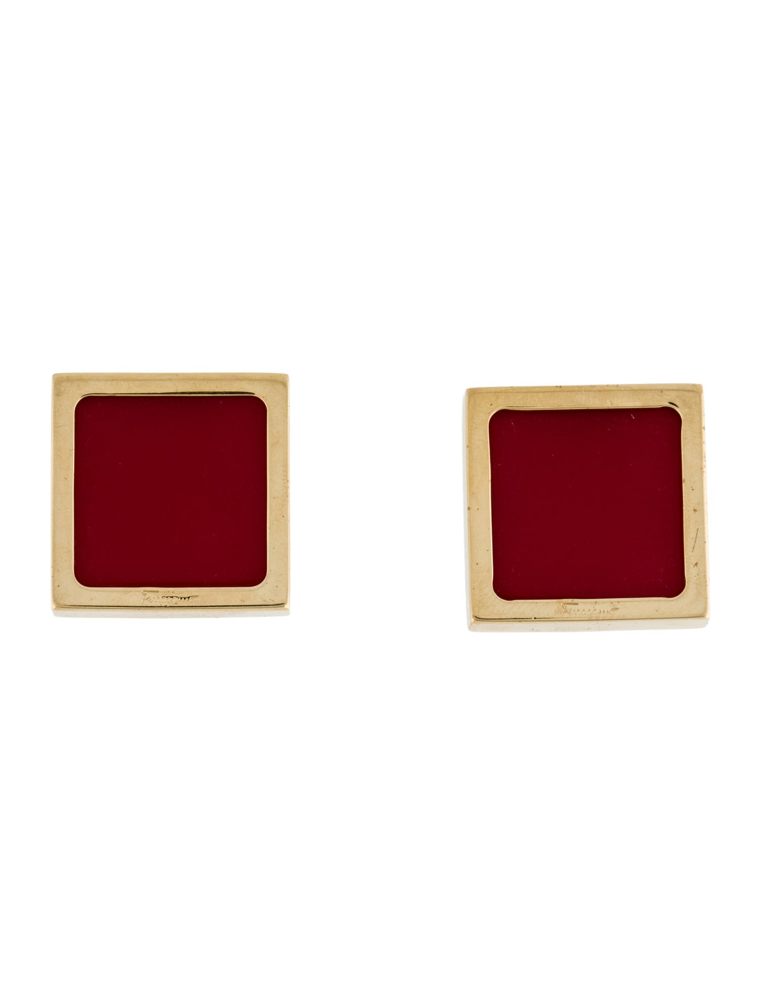 Ferragamo Resin Clip-On Earrings