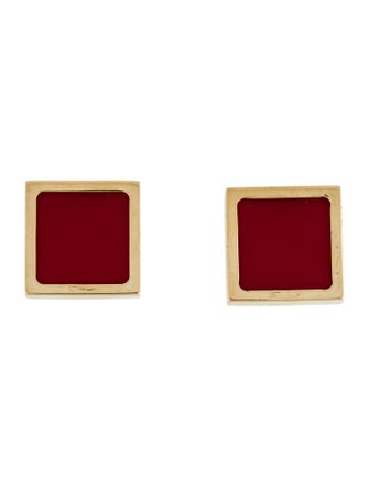 Ferragamo Resin Clip-On Earrings