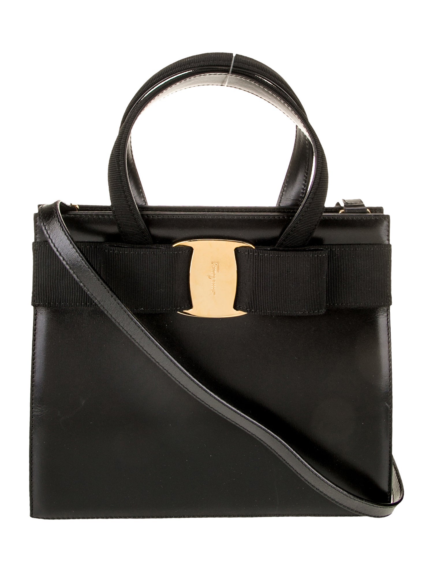 Ferragamo Vara Bow Top Handle Bag