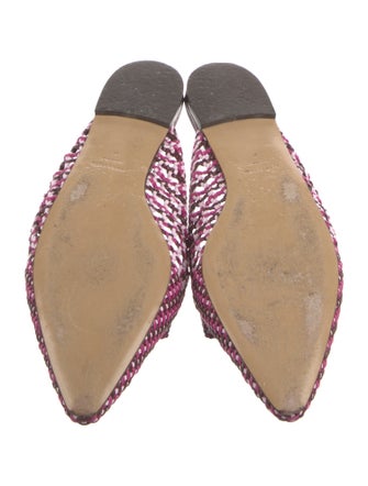 Ferragamo Plaid Print Mules