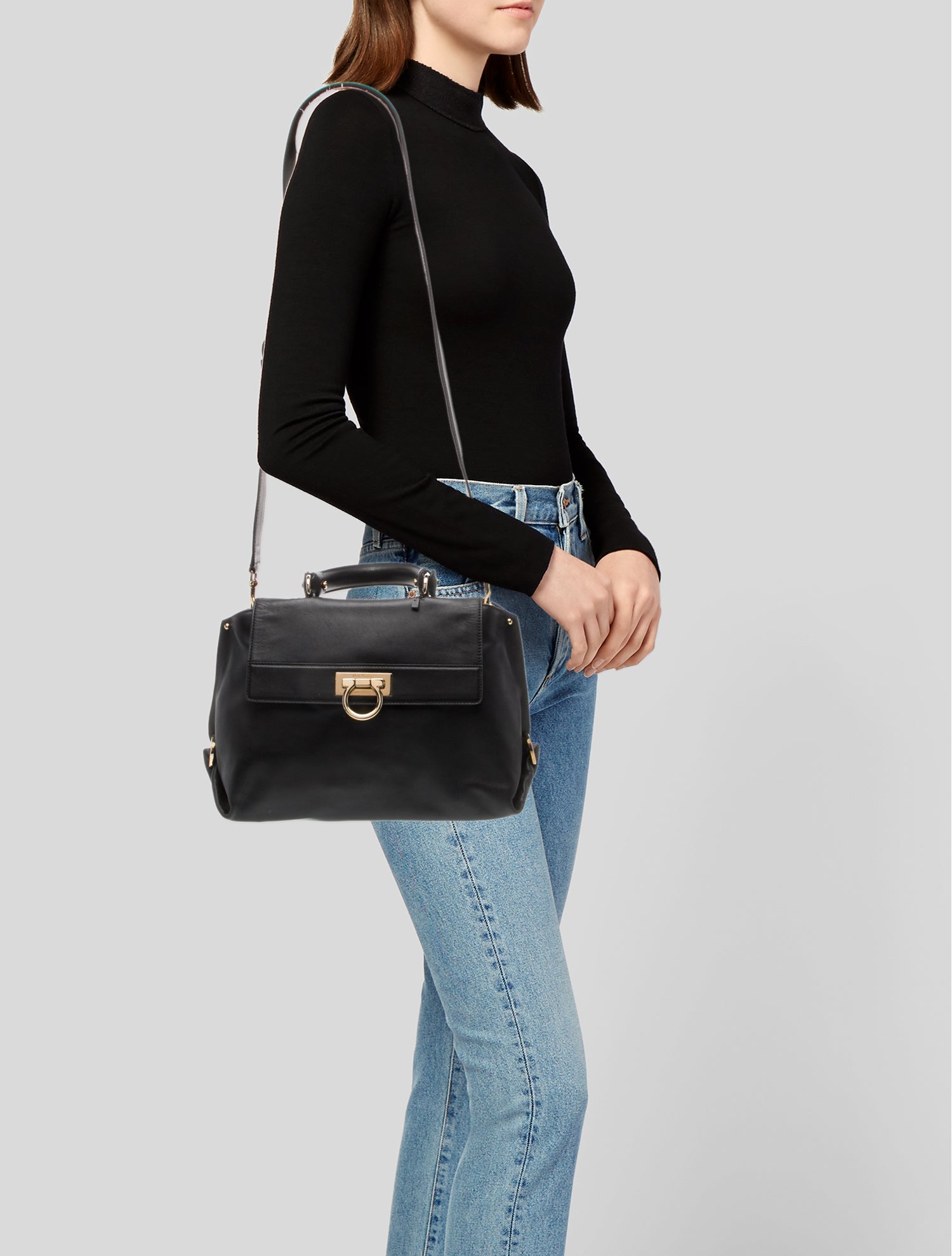 Ferragamo Gancio Top Handle Bag