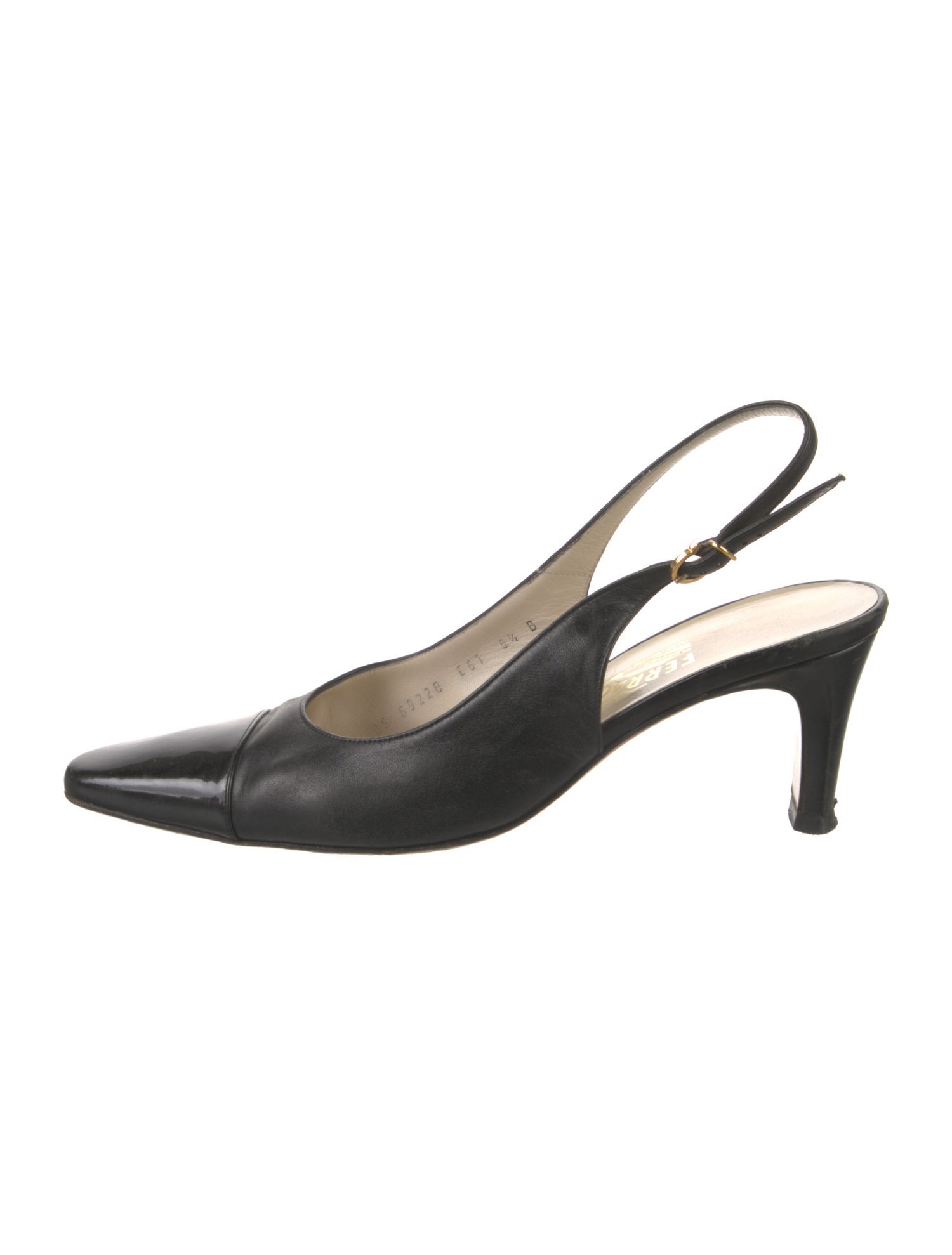 Salvatore Ferragamo Leather Slingback Pumps